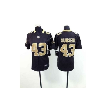 nike women nfl jerseys new orleans saints #43 sunseri black[nike][sunseri]