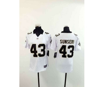 nike women nfl jerseys new orleans saints #43 sunseri white[nike][sunseri]