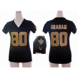 nike women nfl jerseys new orleans saints #80 graham black[draft him ii top]