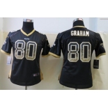 nike women nfl jerseys new orleans saints #80 graham black[nike drift fashion]