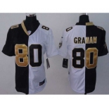 nike women nfl jerseys new orleans saints #80 graham white-black[nike split]