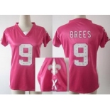 nike women nfl jerseys new orleans saints #9 brees pink[draft him ii top]