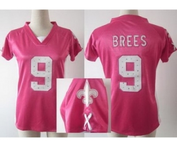 nike women nfl jerseys new orleans saints #9 brees pink[draft him ii top]