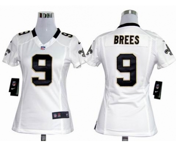 nike women nfl jerseys new orleans saints #9 brees white[nike]