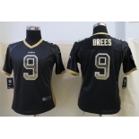 nike women nfl jerseys new orleans saints #9 drew brees black[nike drift fashion]