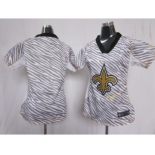 nike women nfl jerseys new orleans saints blank[fem fan zebra]