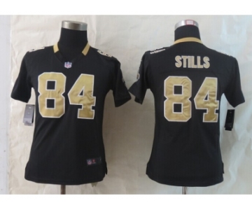 women nike new orleans saints #84 stills black