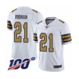 Youth New Orleans Saints #21 Patrick Robinson Limited White Rush Vapor Untouchable 100th Season Football Jersey