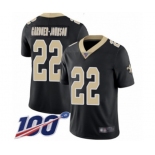 Youth New Orleans Saints #22 Chauncey Gardner-Johnson Black Team Color Vapor Untouchable Limited Player 100th Season Football Jersey