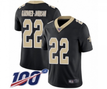 Youth New Orleans Saints #22 Chauncey Gardner-Johnson Black Team Color Vapor Untouchable Limited Player 100th Season Football Jersey