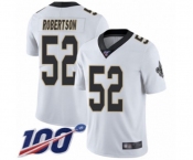 Youth New Orleans Saints #52 Craig Robertson White Vapor Untouchable Limited Player 100th Season Football Jersey