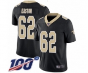 Youth New Orleans Saints #62 Nick Easton Black Team Color Vapor Untouchable Limited Player 100th Season Football Jersey