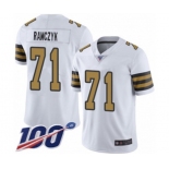 Youth New Orleans Saints #71 Ryan Ramczyk Limited White Rush Vapor Untouchable 100th Season Football Jersey