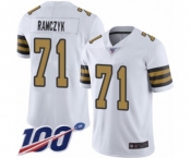 Youth New Orleans Saints #71 Ryan Ramczyk Limited White Rush Vapor Untouchable 100th Season Football Jersey