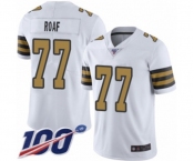 Youth New Orleans Saints #77 Willie Roaf Limited White Rush Vapor Untouchable 100th Season Football Jersey