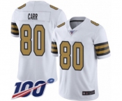 Youth New Orleans Saints #80 Austin Carr Limited White Rush Vapor Untouchable 100th Season Football Jersey