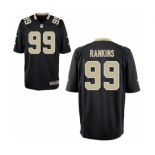 Youth New Orleans Saints #99 Sheldon Rankins Black Game Jersey