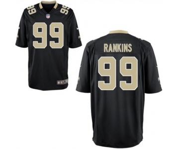 Youth New Orleans Saints #99 Sheldon Rankins Black Game Jersey