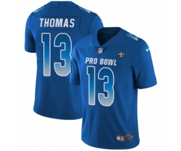 Youth Nike New Orleans Saints #13 Michael Thomas Limited Royal Blue NFC 2019 Pro Bowl NFL Jersey