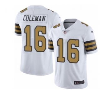 Youth Nike New Orleans Saints #16 Brandon Coleman Limited White Rush NFL Jersey