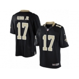 Youth Nike New Orleans Saints #17 Ted Ginn Jr Limited Black Team Color NFL Jersey