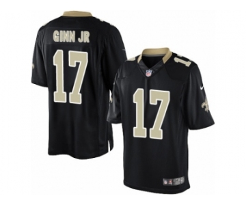 Youth Nike New Orleans Saints #17 Ted Ginn Jr Limited Black Team Color NFL Jersey