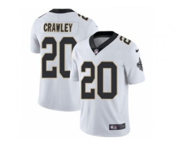 Youth Nike New Orleans Saints #20 Ken Crawley White Vapor Untouchable Limited Player NFL Jersey