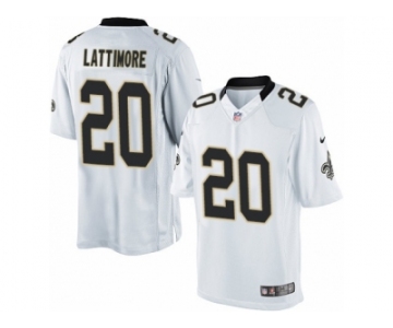 Youth Nike New Orleans Saints #20 Marshon Lattimore Limited White NFL Jersey