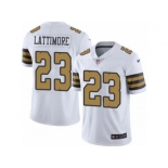 Youth Nike New Orleans Saints #23 Marshon Lattimore Limited White Rush NFL Jersey