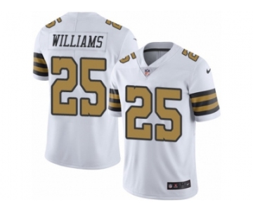 Youth Nike New Orleans Saints #25 P. J. Williams Limited White Rush NFL Jersey