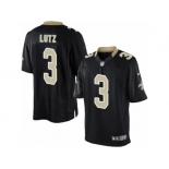 Youth Nike New Orleans Saints #3 Will Lutz Limited Black Team Color NFL Jersey