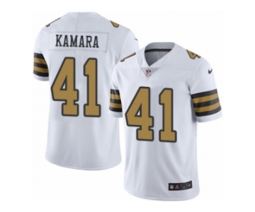 Youth Nike New Orleans Saints #41 Alvin Kamara Limited White Rush NFL Jersey