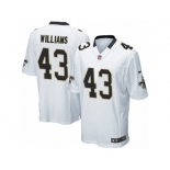 Youth Nike New Orleans Saints #43 Marcus Williams Game White NFL Jersey