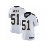 Youth Nike New Orleans Saints #51 Sam Mills Vapor Untouchable Limited White NFL Jersey