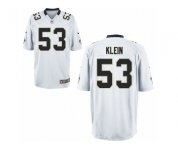 Youth Nike New Orleans Saints #53 A.J. Klein Game White NFL Jersey