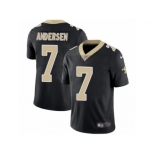 Youth Nike New Orleans Saints #7 Morten Andersen Vapor Untouchable Limited Black Team Color NFL Jersey