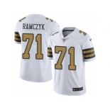 Youth Nike New Orleans Saints #71 Ryan Ramczyk Limited White Rush NFL Jersey