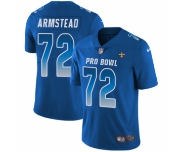 Youth Nike New Orleans Saints #72 Terron Armstead Limited Royal Blue NFC 2019 Pro Bowl NFL Jersey