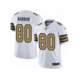 Youth Nike New Orleans Saints #80 Clay Harbor Limited White Rush Vapor Untouchable NFL Jersey