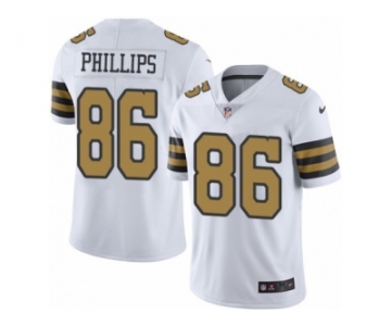 Youth Nike New Orleans Saints #86 John Phillips Limited White Rush NFL Jersey