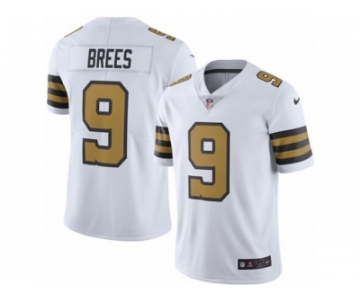 Youth Nike New Orleans Saints #9 Drew Brees Limited White Rush NFL Jersey