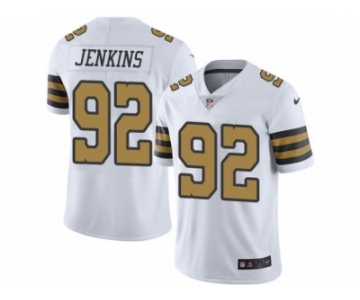 Youth Nike New Orleans Saints #92 John Jenkins Limited White Rush NFL Jersey