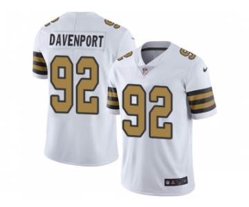 Youth Nike New Orleans Saints #92 Marcus Davenport White Stitched NFL Limited Rush Jersey