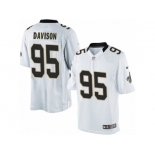 Youth Nike New Orleans Saints #95 Tyeler Davison Limited White NFL Jersey