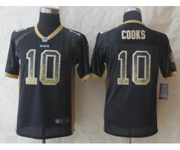 nike youth nfl jerseys new orleans saints #10 cooks black[Elite drift fashion][cooks]