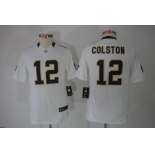 nike youth nfl jerseys new orleans saints #12 colston white[nike limited]