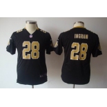 nike youth  nfl jerseys new orleans saints #28 ingram black[nike]