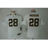 nike youth nfl jerseys new orleans saints #28 ingram white[nike limited]