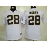 nike youth nfl jerseys new orleans saints #28 ingram white[nike]