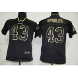 nike youth nfl jerseys new orleans saints #43 sproles black[lights out]